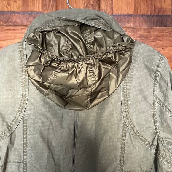 Eddie Bauer Khaki Utility Jacket Sz Petite Small - Picture 9 of 9